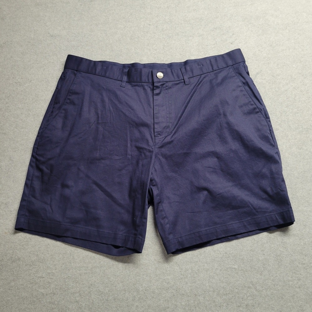 Fabletics Mens One Short Navy Blue Chino Stretch Casual 7 Inch Inseam Size 38
